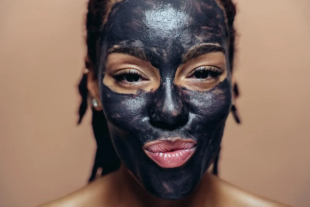 Beautiful Woman Making Skin And Facial Beauty