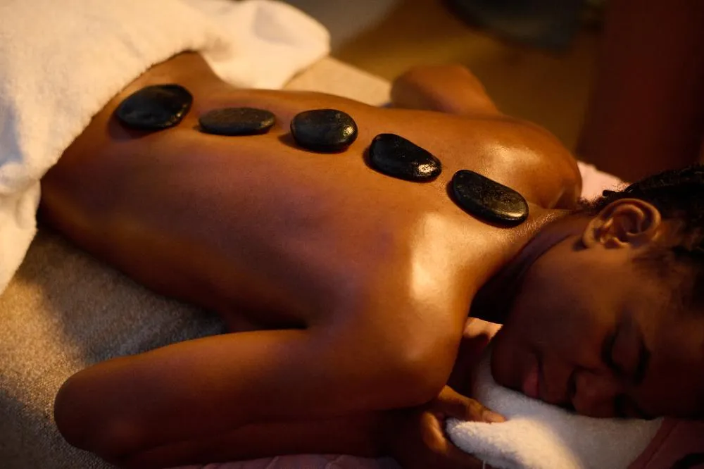 Oval Stones On Female Spine